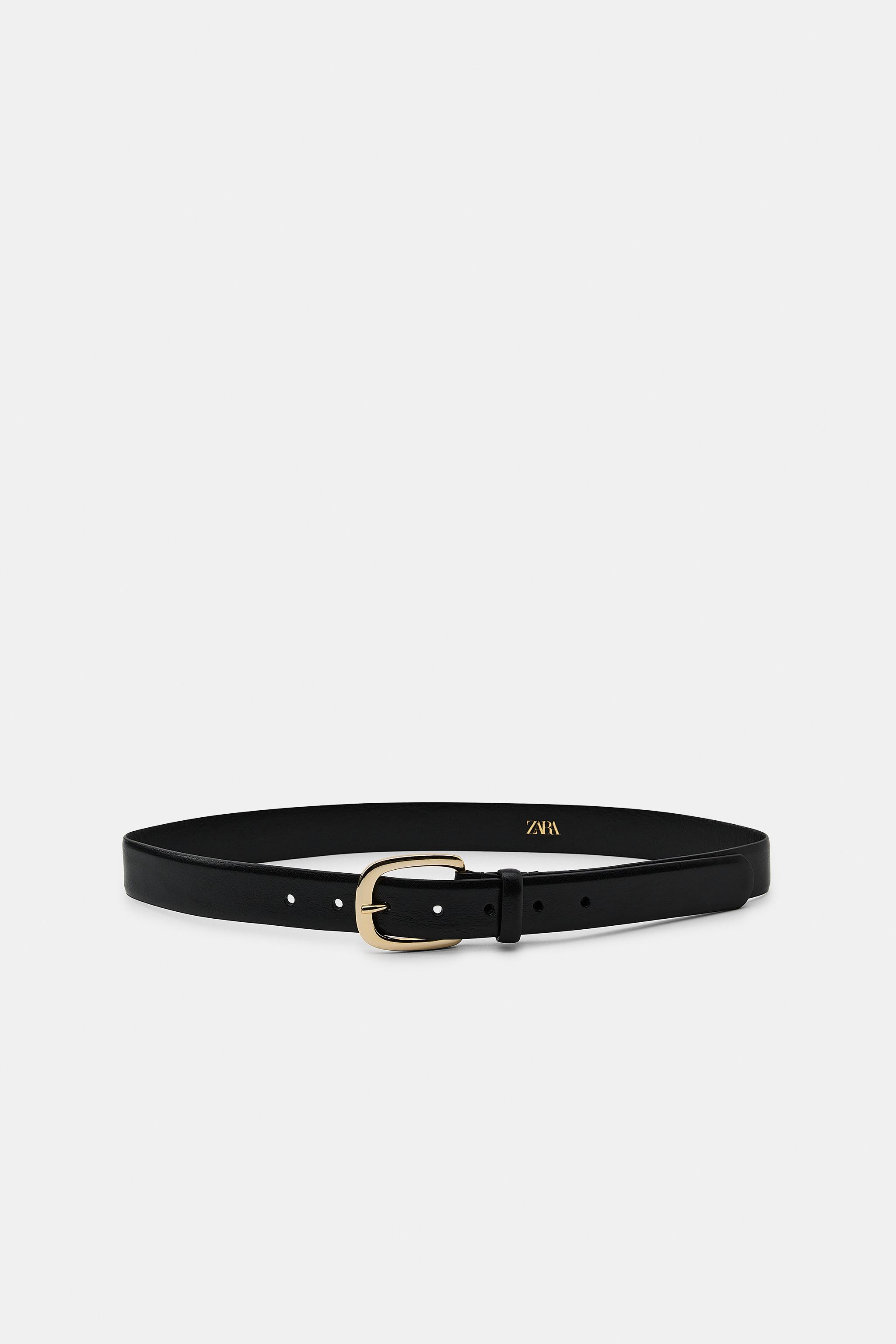 CEINTURE 100% CUIR À BOUCLE CARRÉE